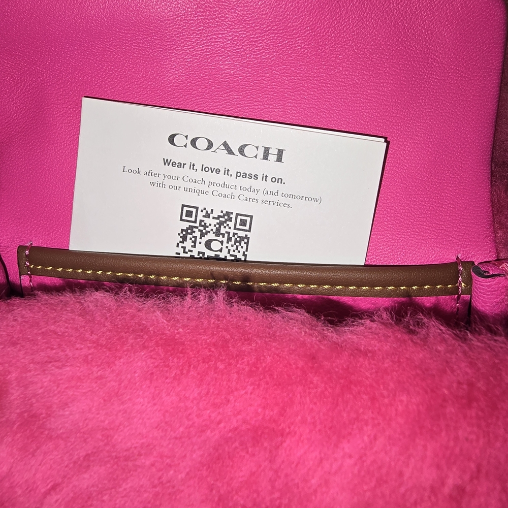 EUC Coach X Lil Nas Tabby 12 Shearling Fuschia Pink - Picture 2 of 15
